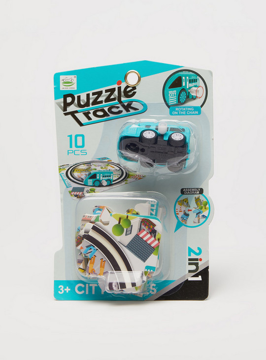 City Vehicles 2-in-1 Puzzle Playset