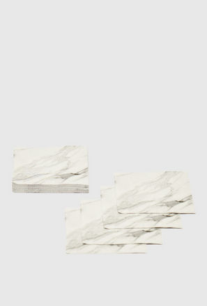 Marble Print 20-Piece Paper Napkin Set - 25x25 cms