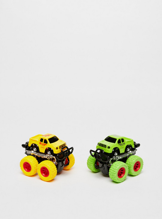 Set of 2 - Pull-Back Monster Truck Toy Car