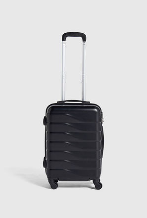Textured Hardcase Trolley Bag with Retractable Handle - 36x18x58 cms