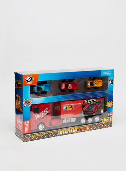 Inertia 4-Piece Toy Car and Truck Set