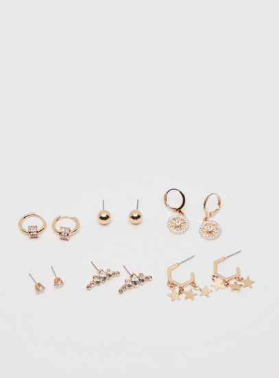 Set of 6 - Assorted Metallic Earring