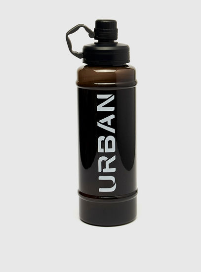 Typographic Print Water Bottle with Spout Lid - 750 ml