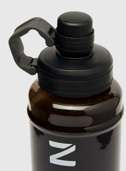 Typographic Print Water Bottle with Spout Lid - 750 ml