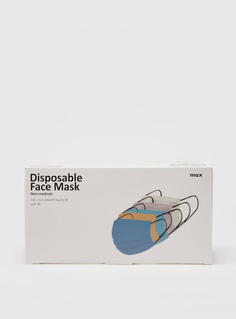 Set of 5 - Solid Disposable Anti-Dust Face Mask-Travel Accessories-image-1
