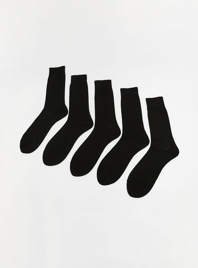 Set of 3 - Solid Crew Length Socks