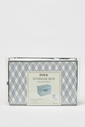 Printed Storage Box - 38x25 cms-mxhome-bathroomessentials-laundryhampersandstorage-2