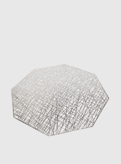 Metallic Glazed Hexagonal Placemat