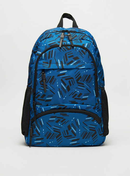 All Over Print Backpack with Zip Closure - 45.5x32x14 cms