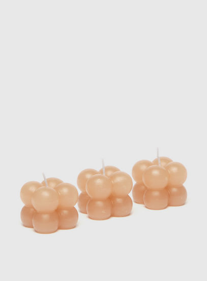 Set of 3 - Bubble Cube Candle