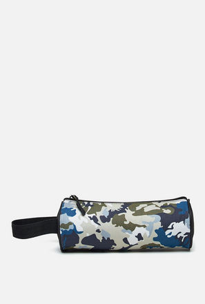 Printed Pencil Case with Zip Closure - 21.5x7.5x7.5 cms
