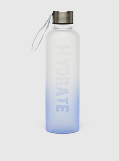 Ombre Water Bottle with Screw Lid and Wristlet Strap