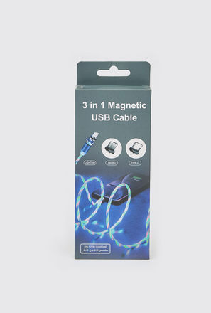 Solid 3-in-1 Magnetic USB Data Cable