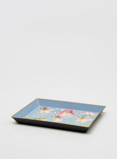 Floral Print Serving Tray