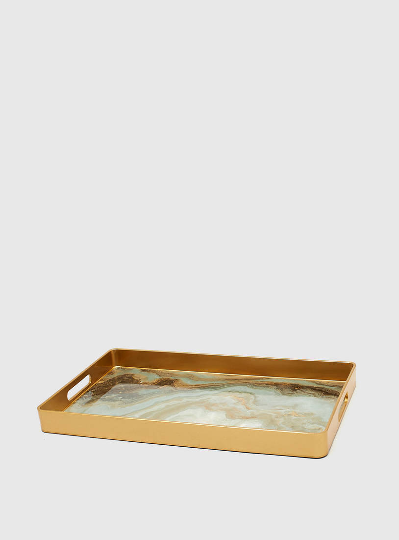 Printed Serving Tray with Cutout Handles-Trays-image-0