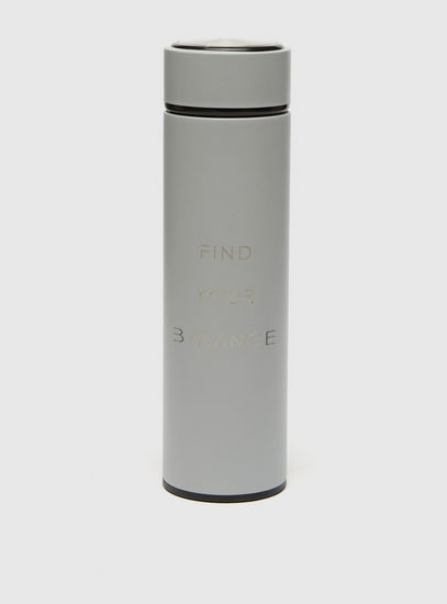 Typographic Print Thermo Flask with Screw Lid - 500 ml