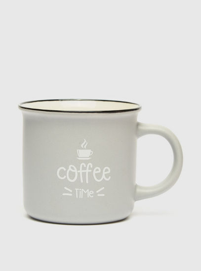 Typographic Print Mug with Handle
