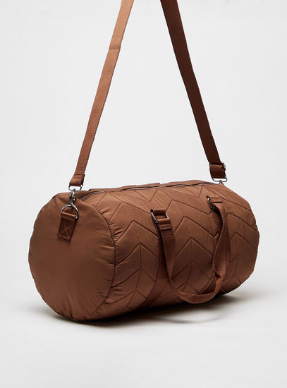 Quilted Duffle Bag with Double Handles