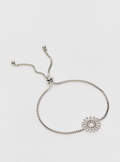 Stone Studded Bracelet with Drawstring Clasp