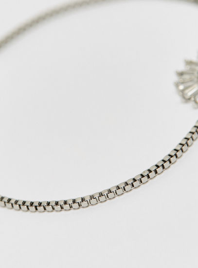 Stone Studded Bracelet with Drawstring Clasp