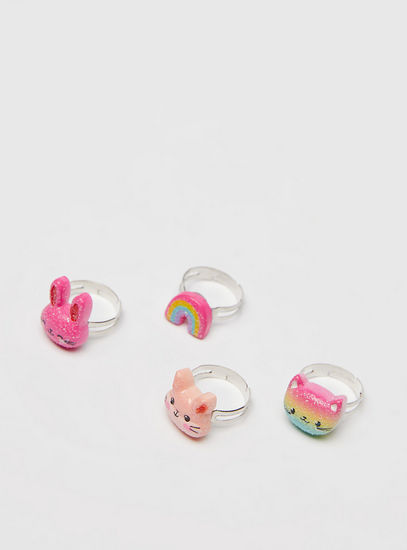 Set of 4 - Assorted Ring with Case