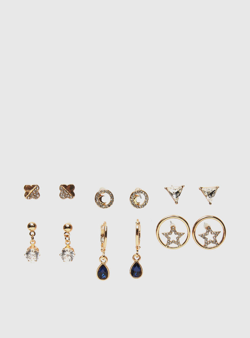 Set of 6 - Embellished Earring-Earrings-image-0