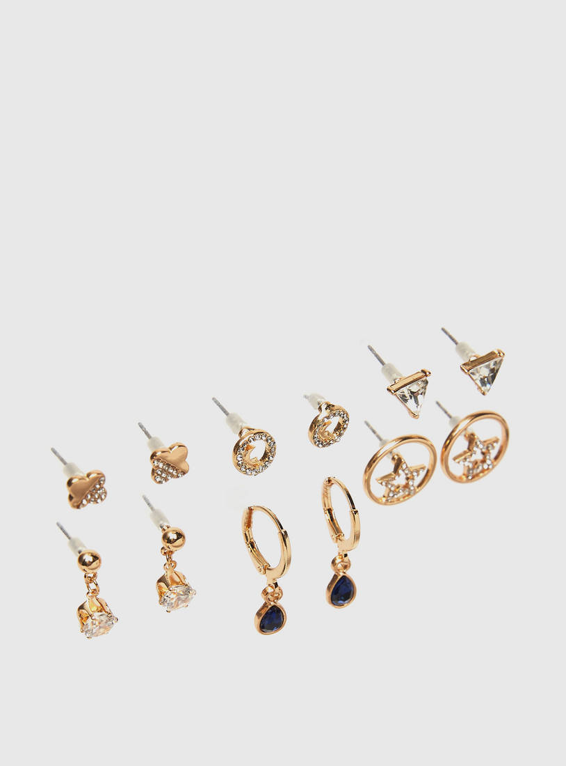 Set of 6 - Embellished Earring-Earrings-image-1