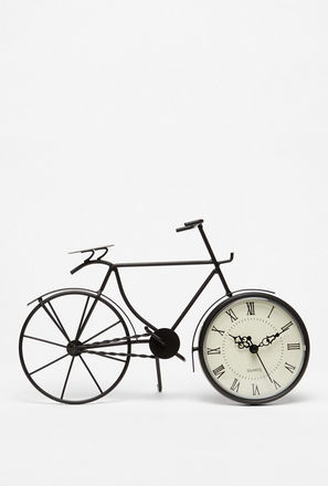 ساعة ديكور بتصميم دراجة