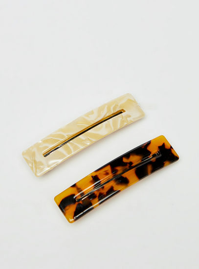 Set of 2 - Printed Barrette Clip-Others-image-1