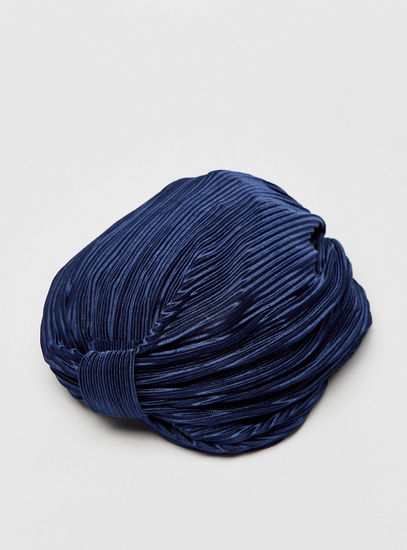 Textured Turban Cap with Knot Detail