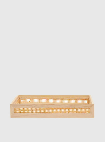 Rectangular Wooden Tray - 35x25x6 cms