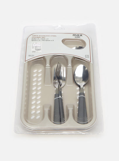 Solid 12-Piece Stainless Steel Cutlery Set