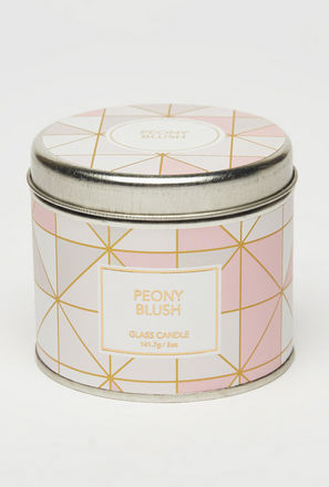 Peony Blush Tin Candle with Lid - 142 gms