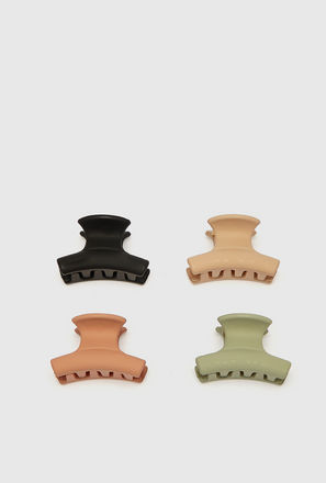 Set of 4 - Assorted Solid Hair Clamp