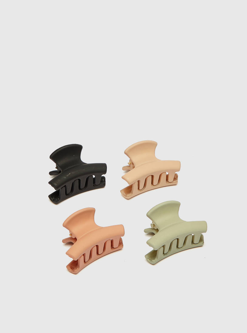 Set of 4 - Assorted Solid Hair Clamp-Clamps & Barrette-image-1