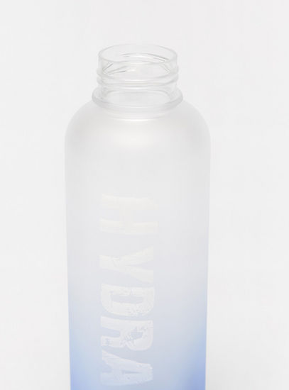 Printed Ombre Water Bottle with Lid and Wrist Loop