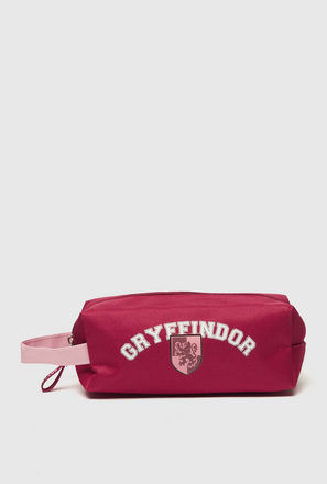 Gryffindor Print Pencil Pouch with Zip Closure