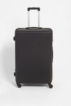 Textured Hard Case Trolley Bag with Retractable Handle - 49x29x70 cms