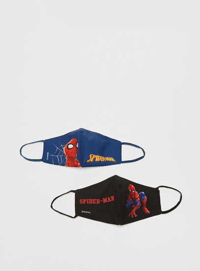 Set of 2 - Spiderman Print Anti-Dust Face Mask with Elasticated Loop