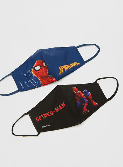 Set of 2 - Spiderman Print Anti-Dust Face Mask with Elasticated Loop