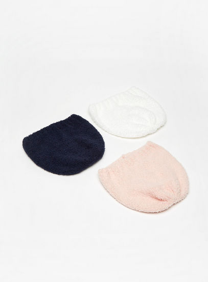 Set of 3 - Textured Beanie Cap-Caps & Hats-image-1