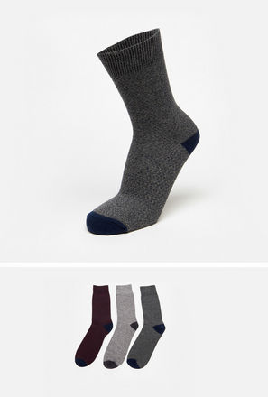 Set of 3 - Solid Calf Length Socks