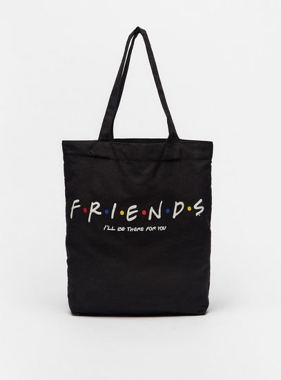 Serious oven Sitcom Friends Print Shopper Bag with Double Handle