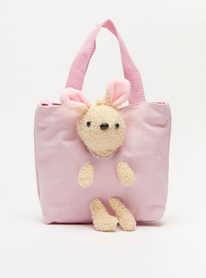 Solid Tote Bag with Soft Toy