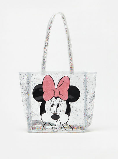 Minnie Mouse Print Transparent Tote Bag