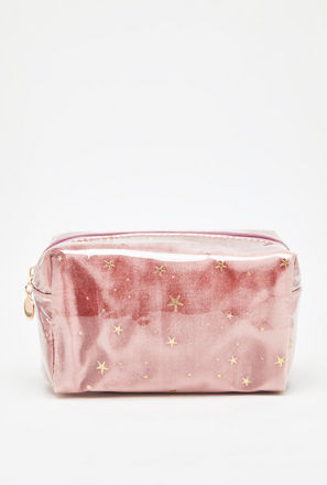 Embellished Pouch with Zip Closure