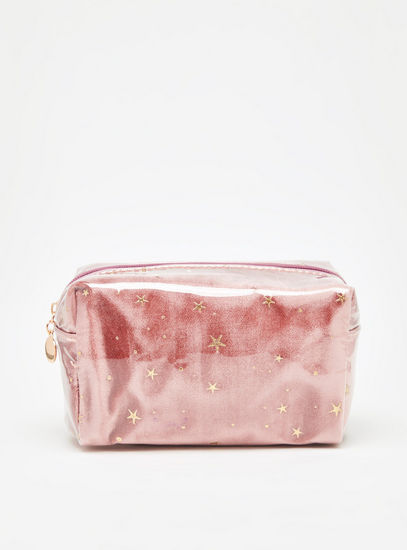 Embellished Pouch with Zip Closure