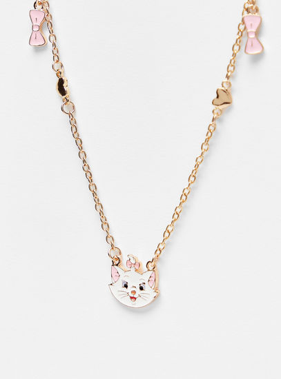 Marie Cat Pendant Necklace with Lobster Clasp Closure-Necklaces & Pendants-image-1