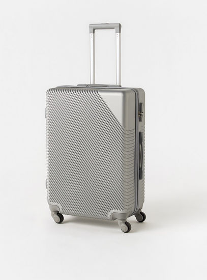 Textured Hardcase Trolley Bag with Retractable Handle-Luggage-image-1
