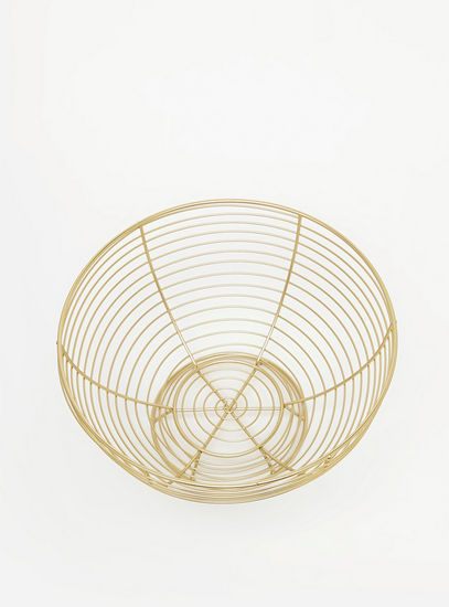 Round Metallic Wire Basket